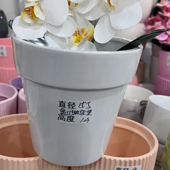 多肉绿植陶瓷花盆9.9包邮，有孔