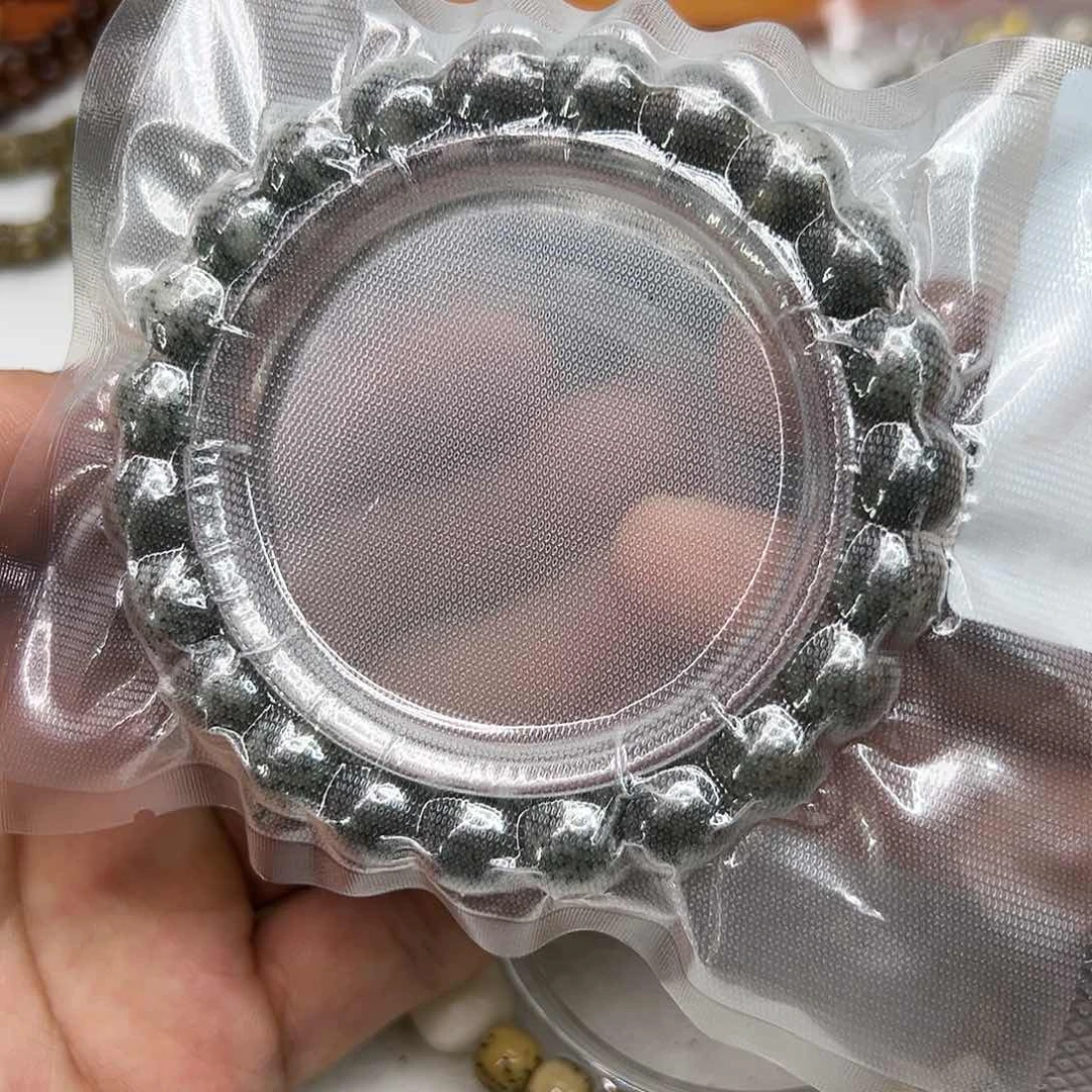 星月菩提手串11高端黑冰奶奶灰黑灰星月菩提单圈10