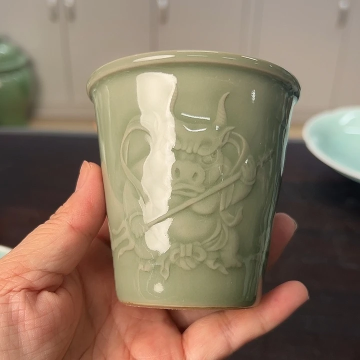 龙泉云间青瓷小米茶器