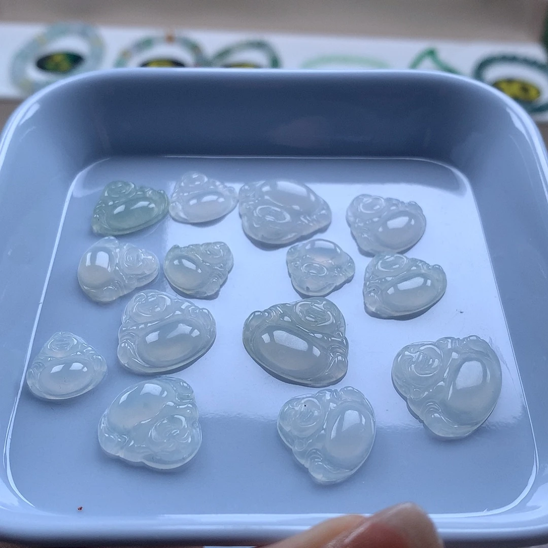 翡翠未镶嵌手串佛公