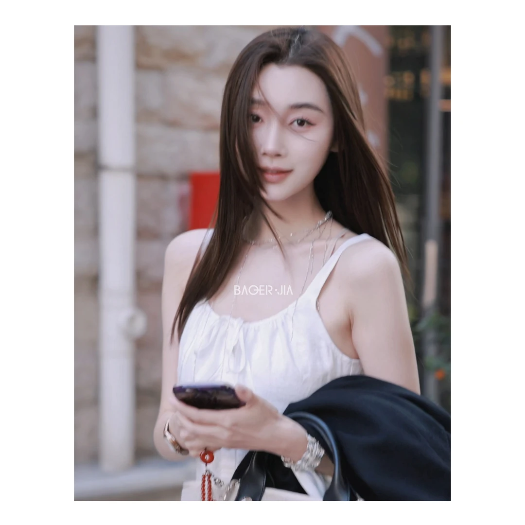 9-宝儿家含幂BE36425101早春新款穿搭法式温柔风亚麻吊带连衣裙