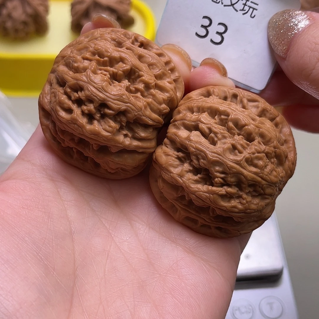 文玩核桃把件粗筋44.33