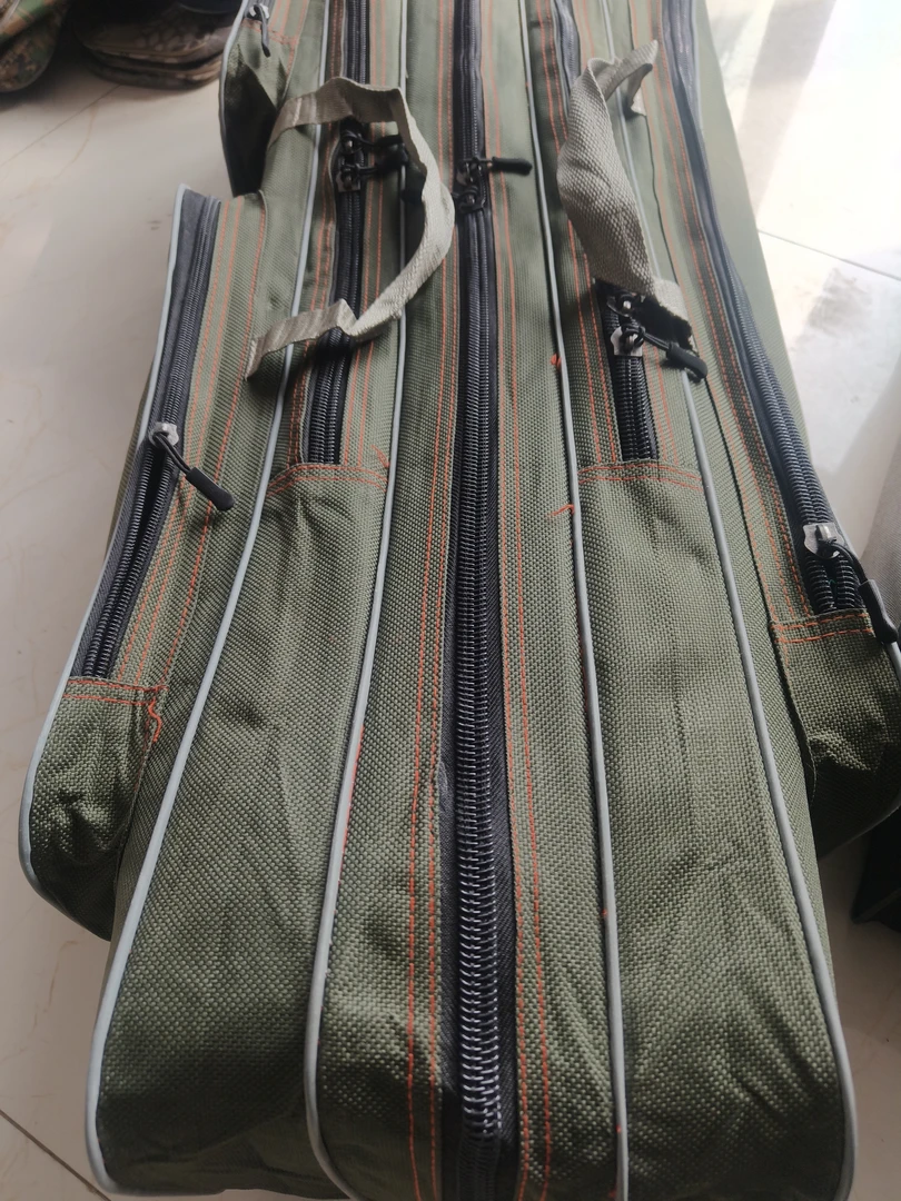 拉头坏了90厘米三层直渔具包颜色随机