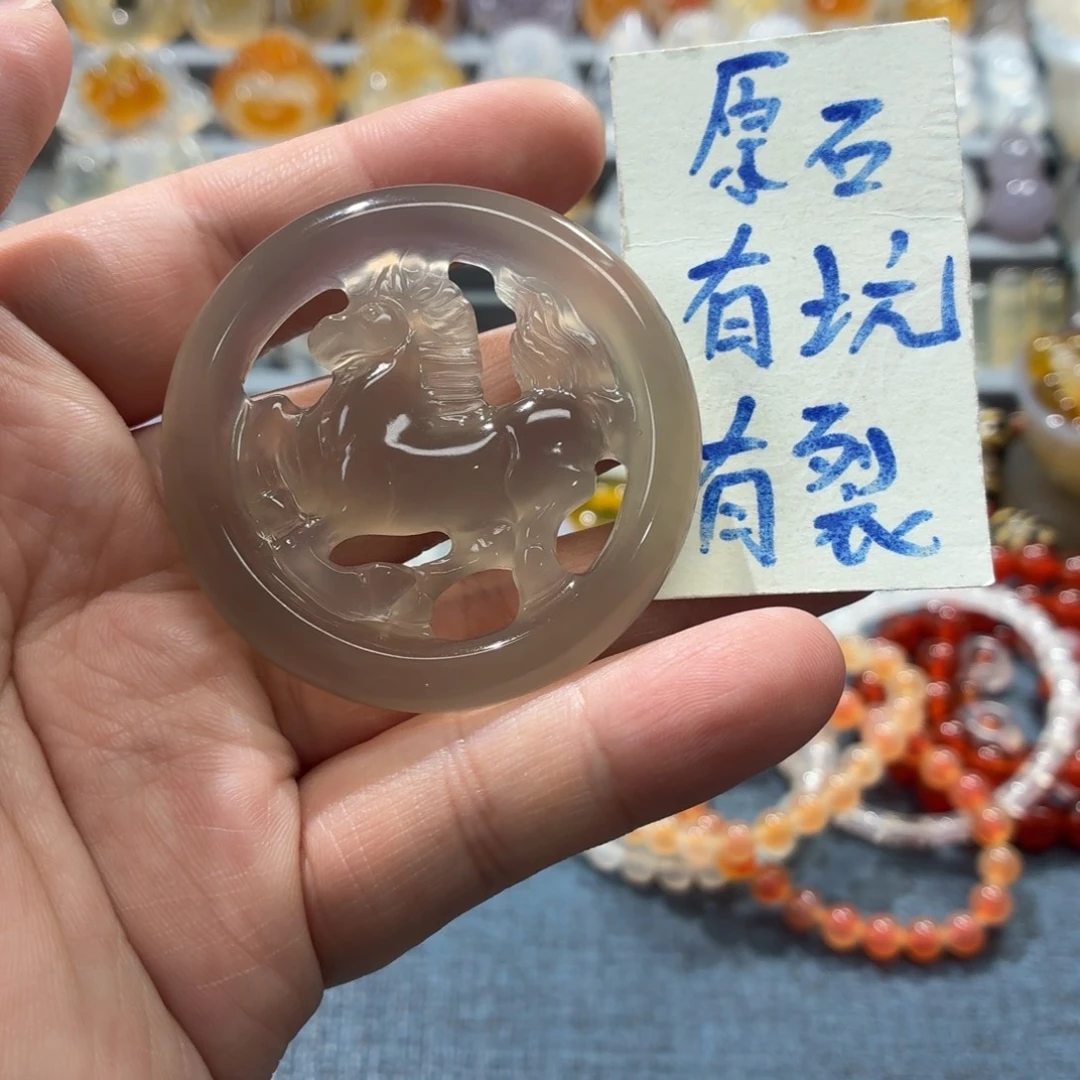 玛瑙/玉髓未镶嵌吊坠(不含链)