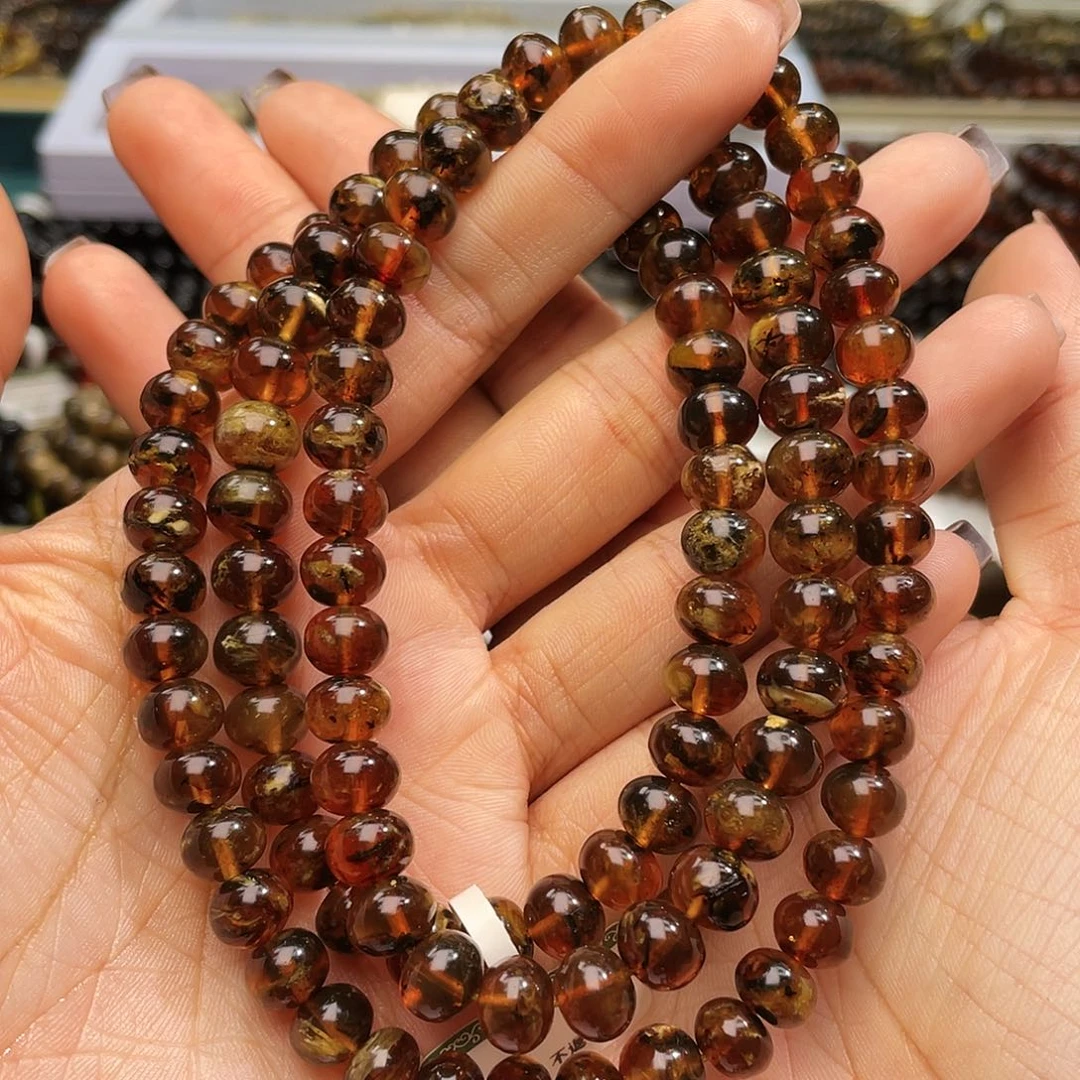 琥珀未镶嵌手链8➕