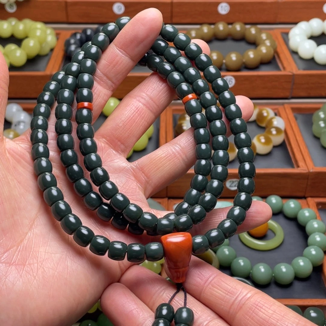 和田玉未镶嵌手串