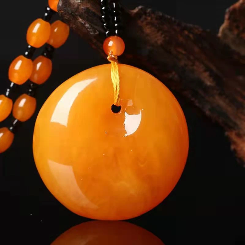 2025时尚新款珠链公主扣平安扣民族风百搭上衣吊坠摆件饰品