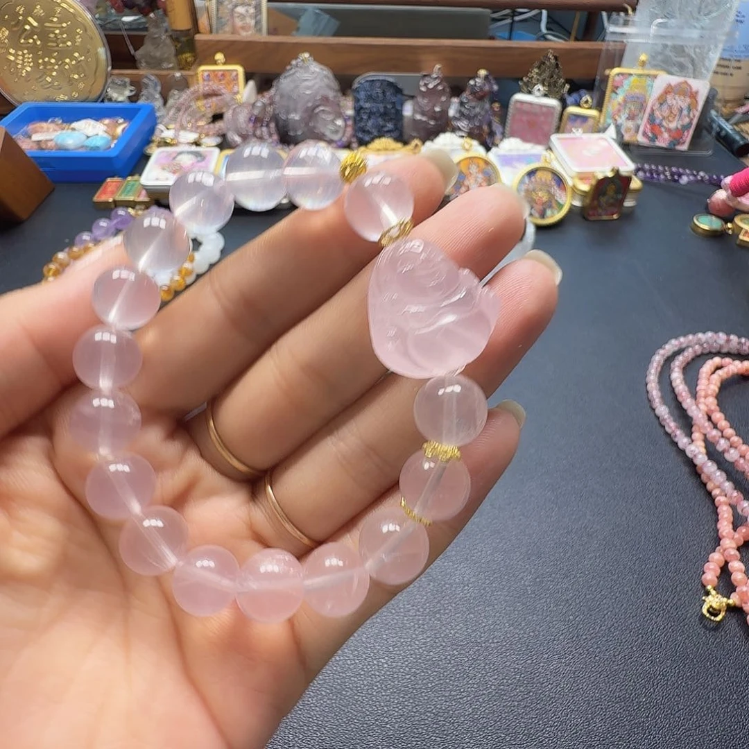 水晶手链未镶嵌粉晶