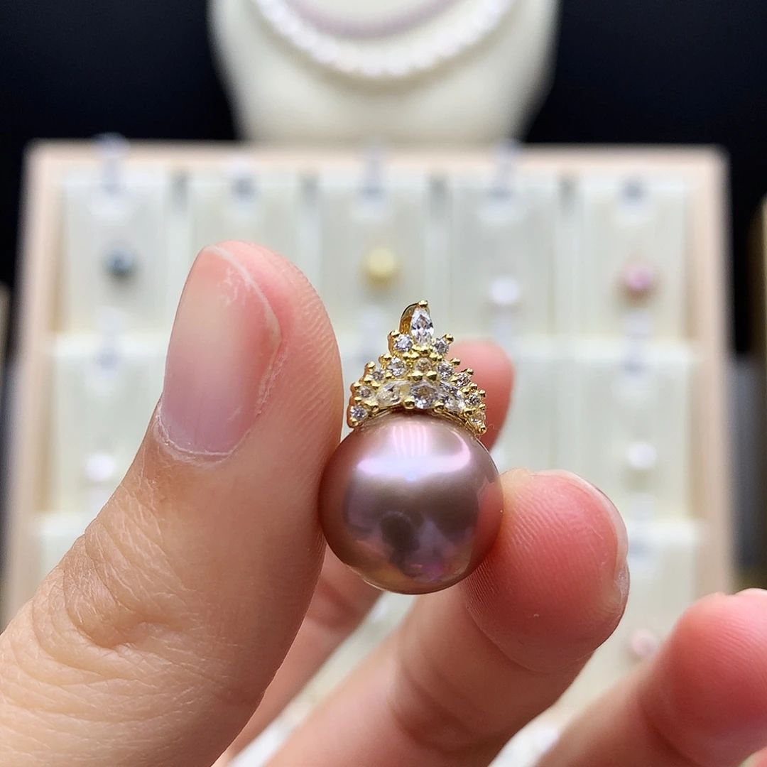 合金淡水珍珠颈饰