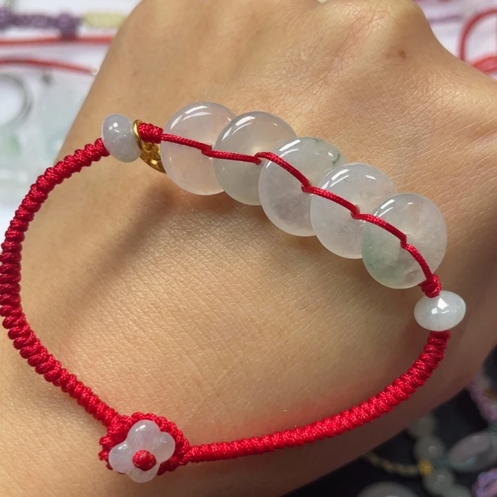 翡翠未镶嵌手绳16手围