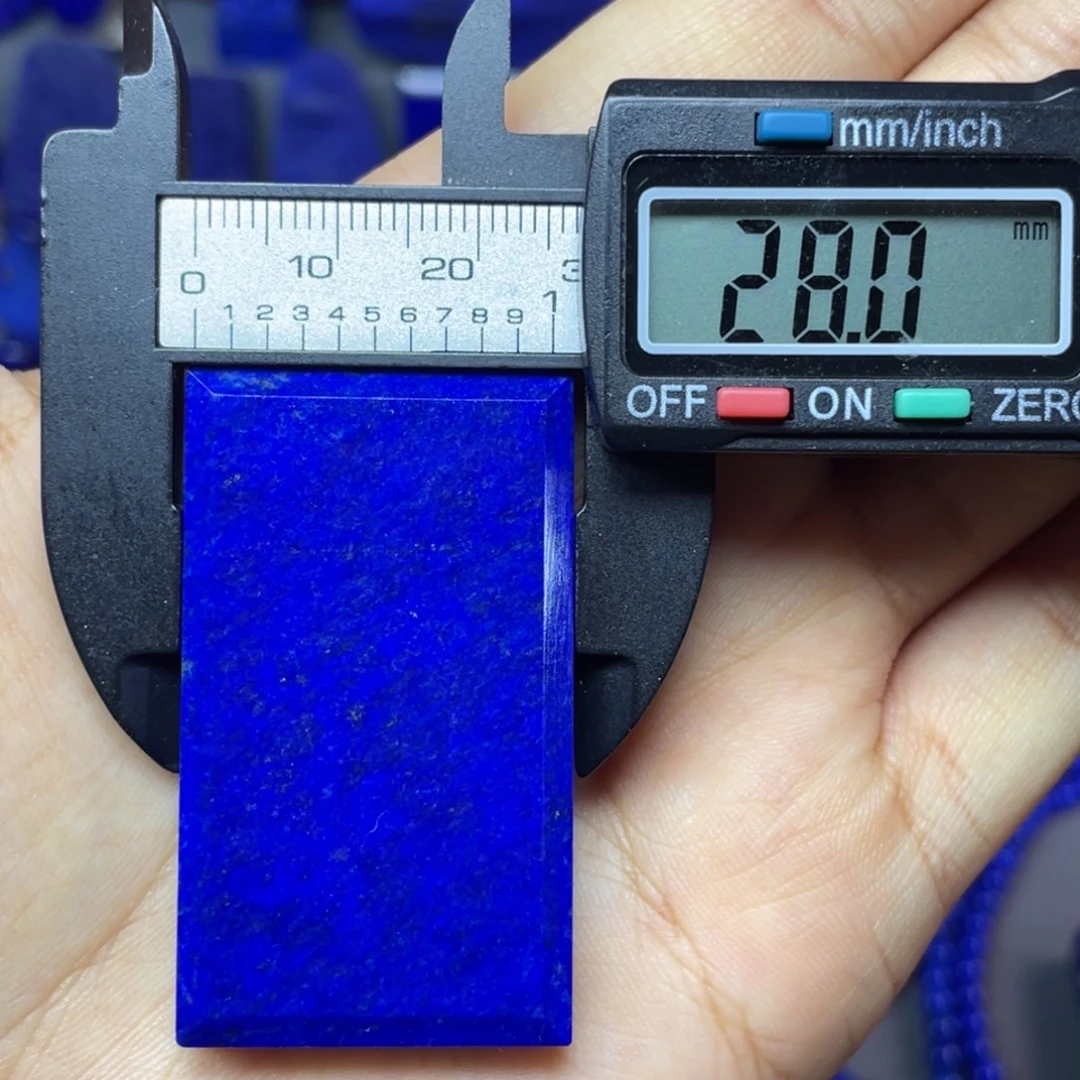 青金石未镶嵌28×48mm无事牌