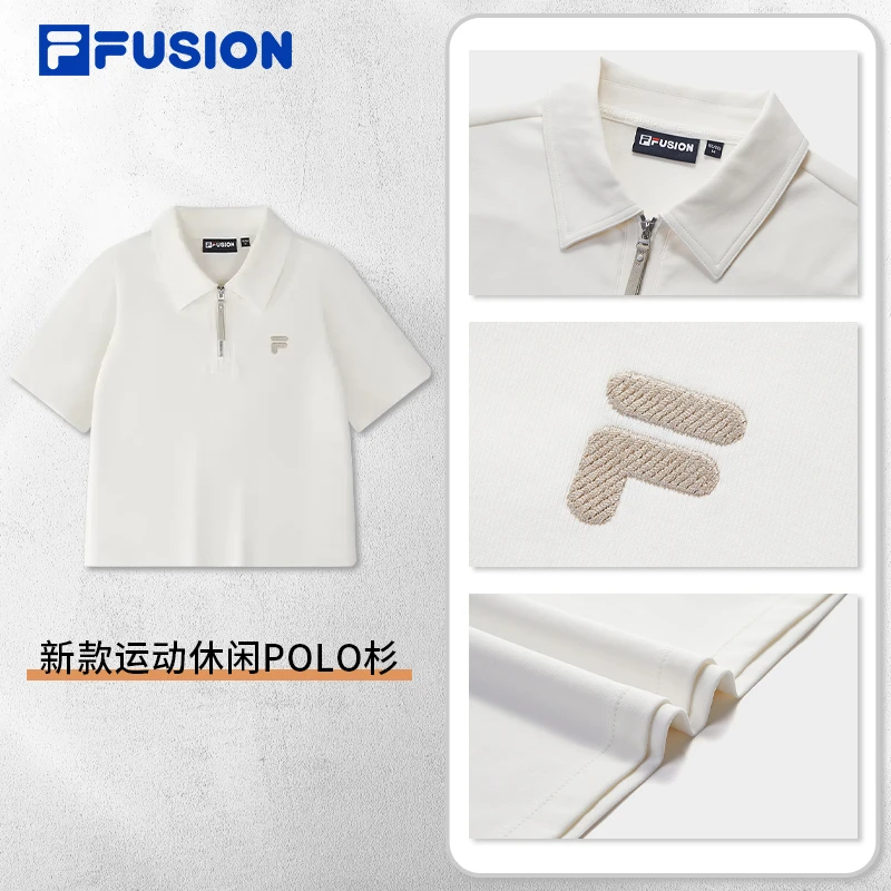 Fila/斐乐潮牌女士【修身显瘦】新款夏季运动休闲短袖T11W523110F