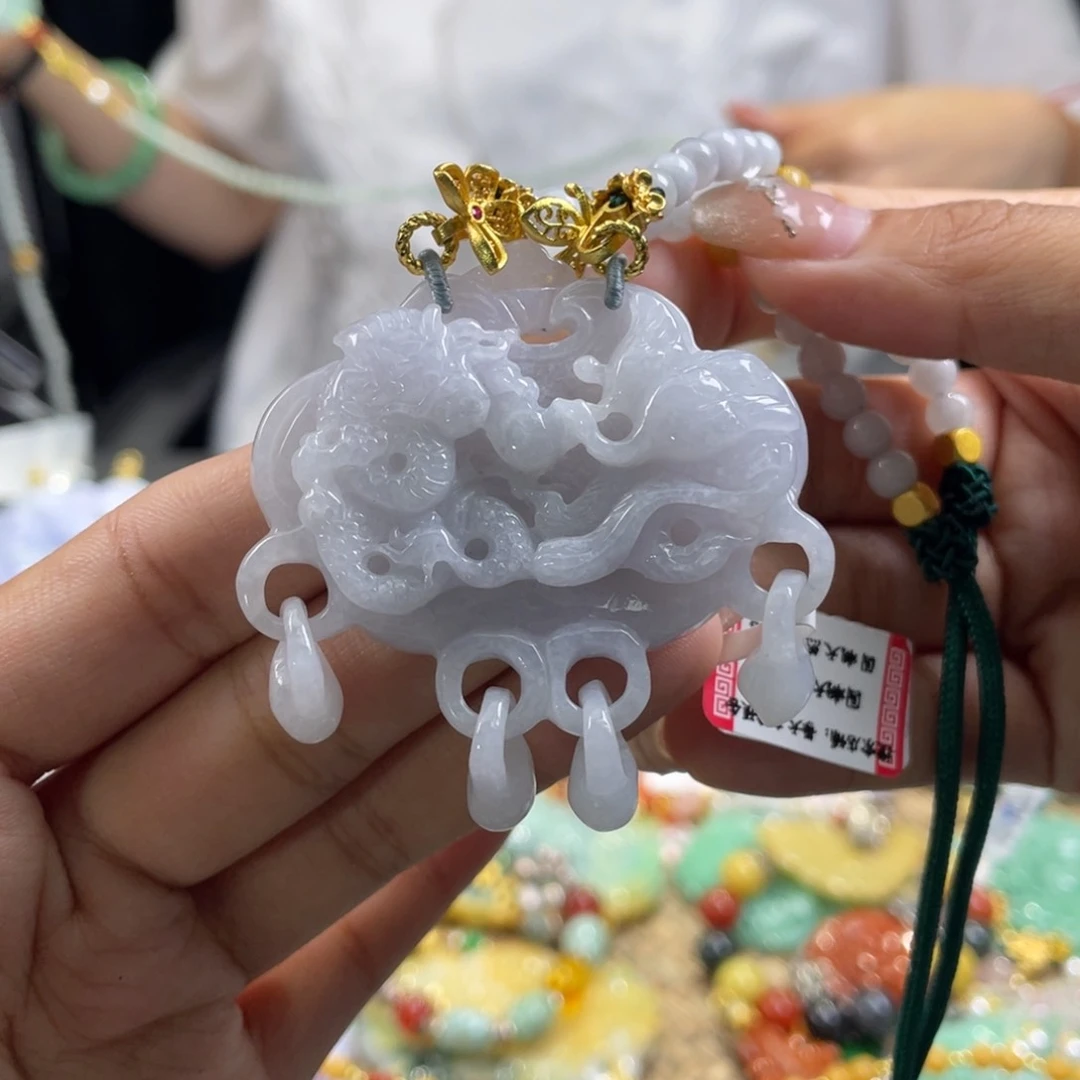 翡翠未镶嵌颈饰代编织