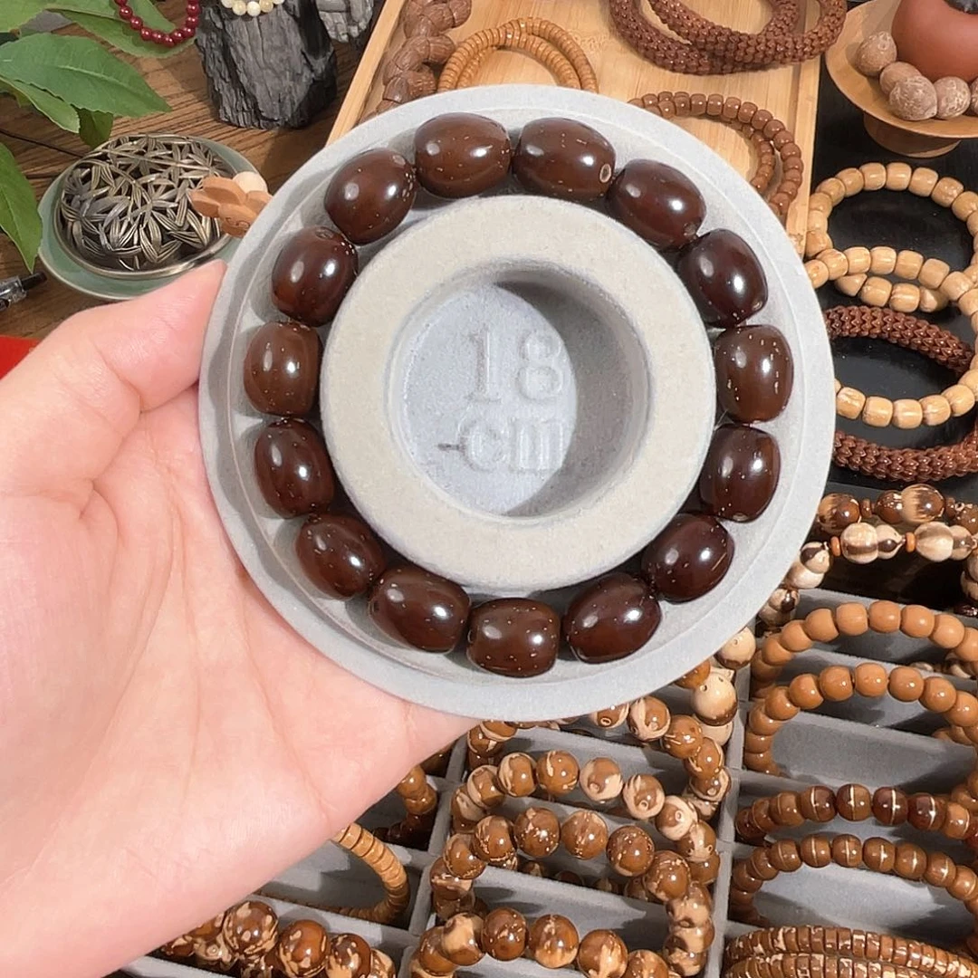 紫金鼠手串12+红油枣珠高密
