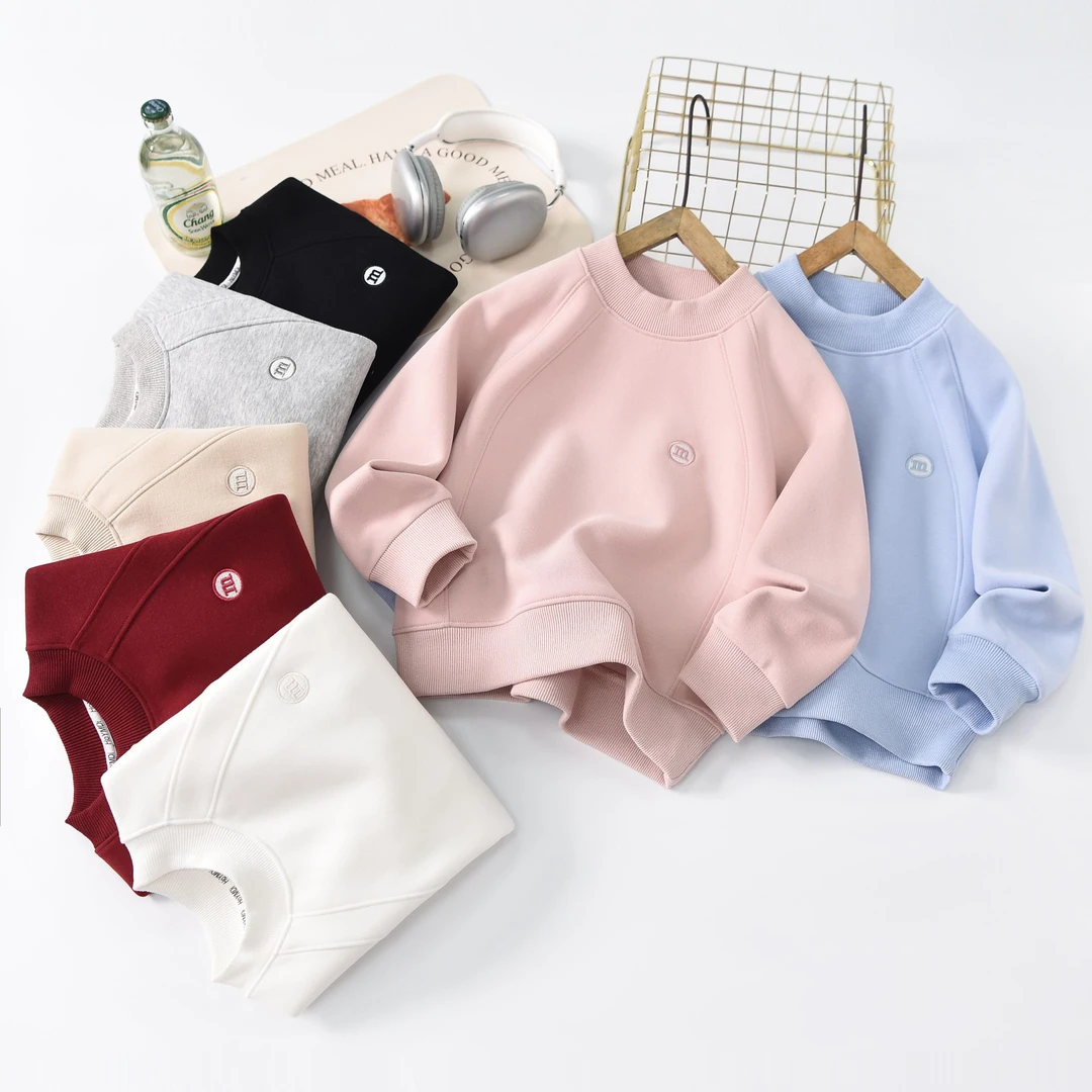 男女童双面华棉【m家卫衣】中大童休闲时尚百搭卫衣