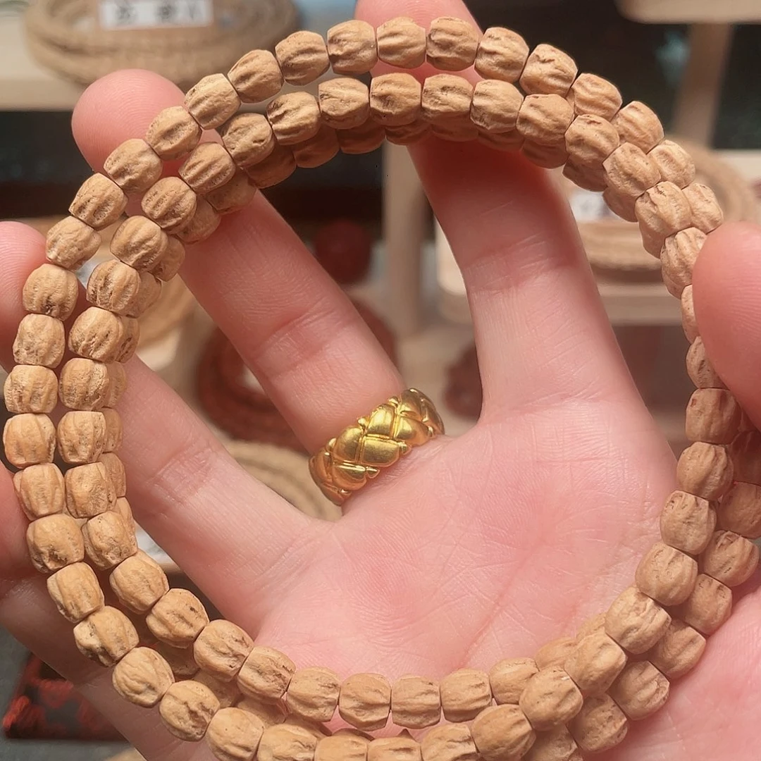 柏香籽/百香籽吊坠奶油皮直筒莲花鬼