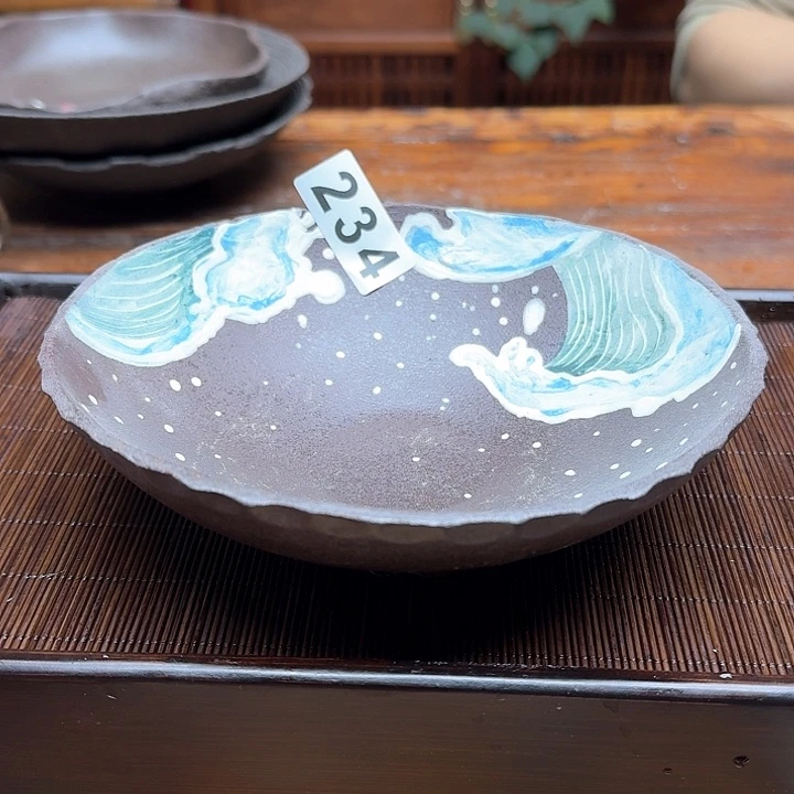 纯手工制作粗陶茶具