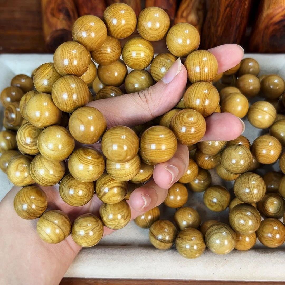 黄花梨/降香黄檀手串/手链20mm垒垒圆珠