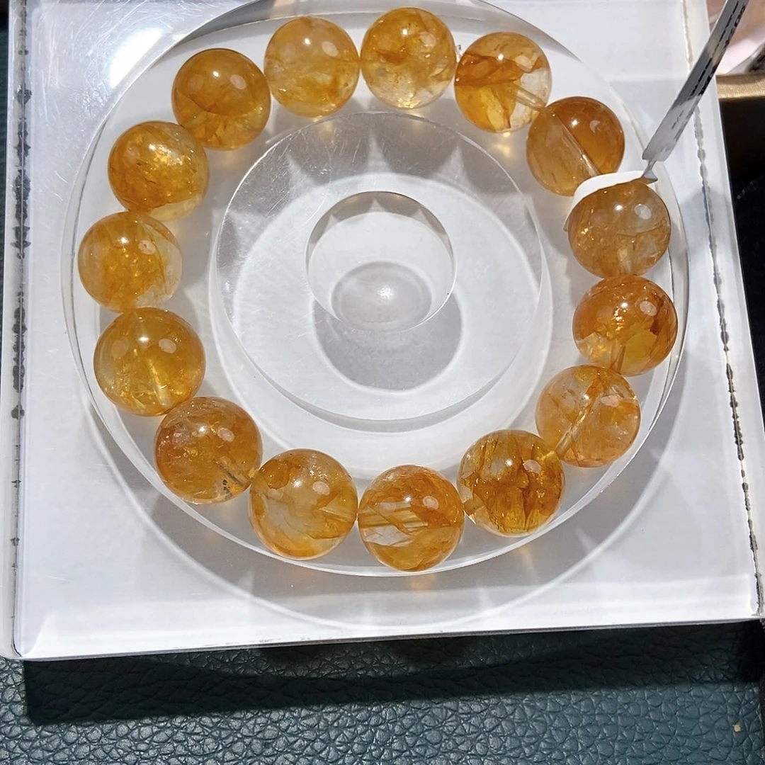 水晶手链未镶嵌?****1黄胶花14➕