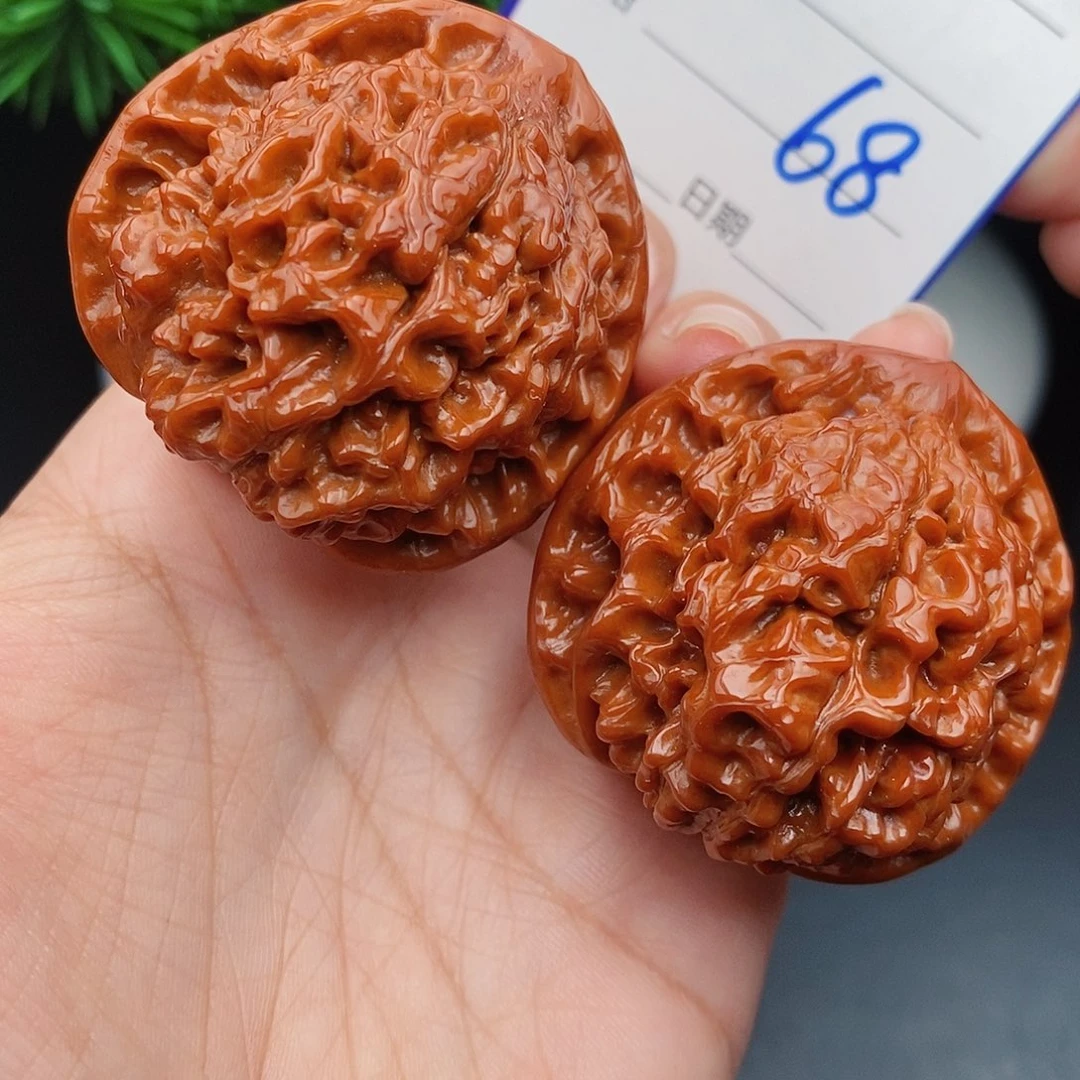 文玩核桃把件43官帽68