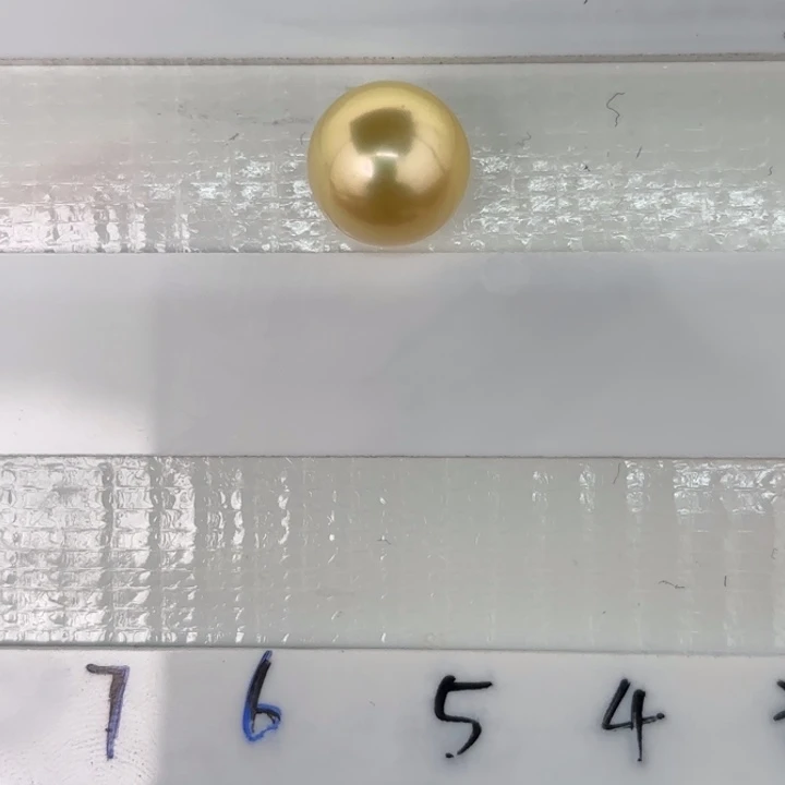定制海水珍珠未镶嵌裸珠10-11金珠裸珠1颗