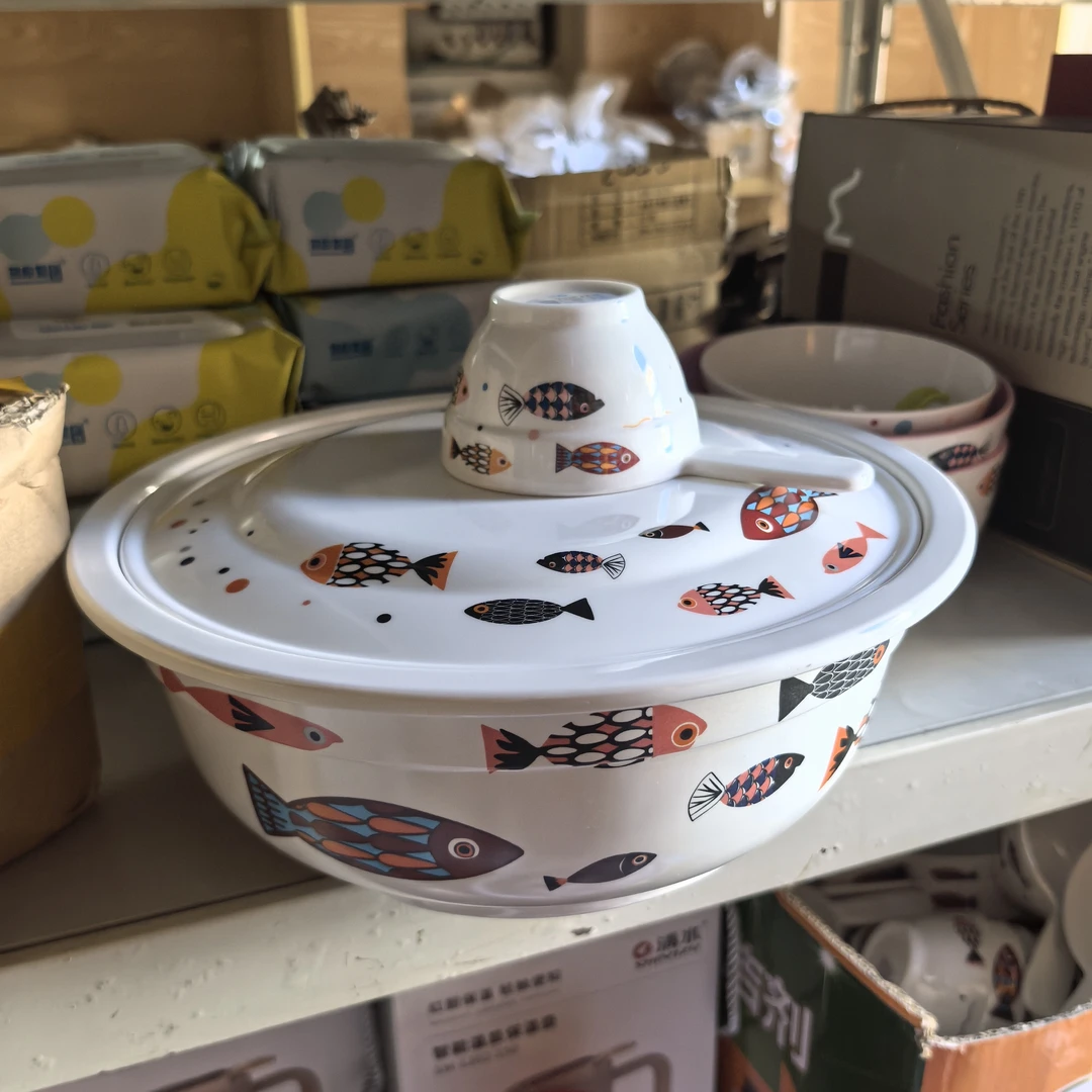 家用大号带盖加厚耐用揉面醒面不易沾拌菜洗菜汤菜盆