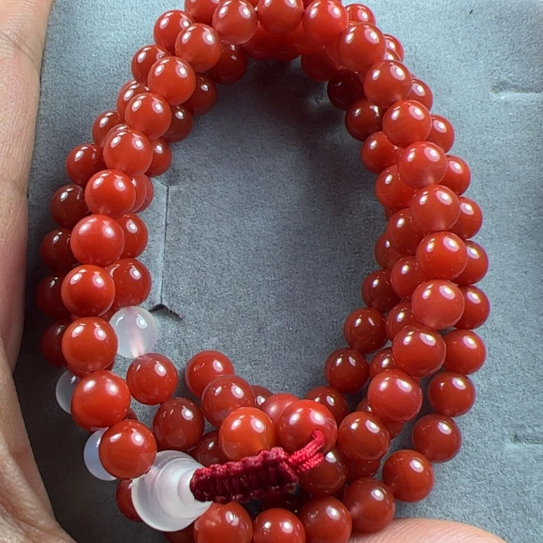 南红玛瑙手串未镶嵌