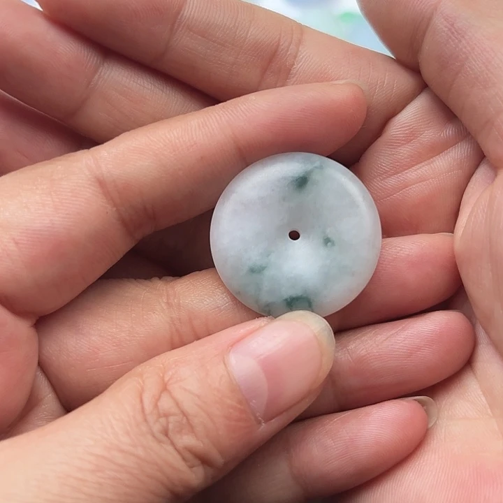 定制翡翠未镶嵌天然缅甸翡翠A货平安扣不退不换