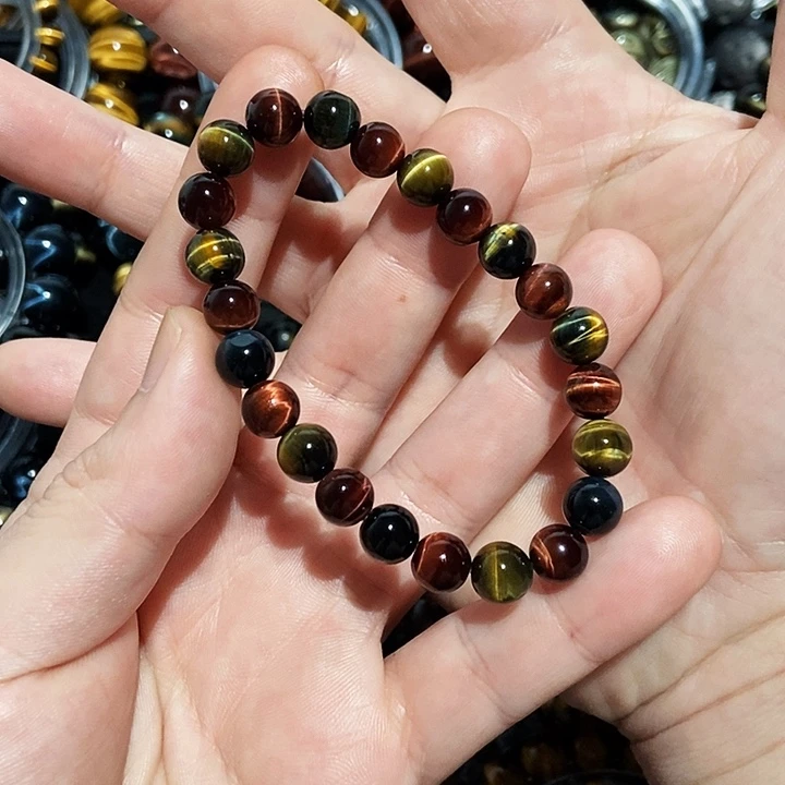 珠***水木变石（虎睛石）未镶嵌手串