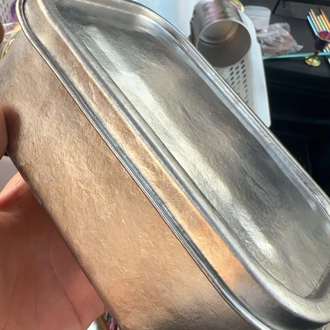 金属一个饭盒钛色福利微瑕