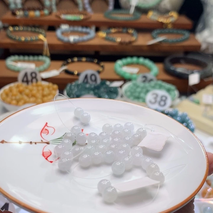 翡翠未镶嵌手链翡翠d65卡5.5