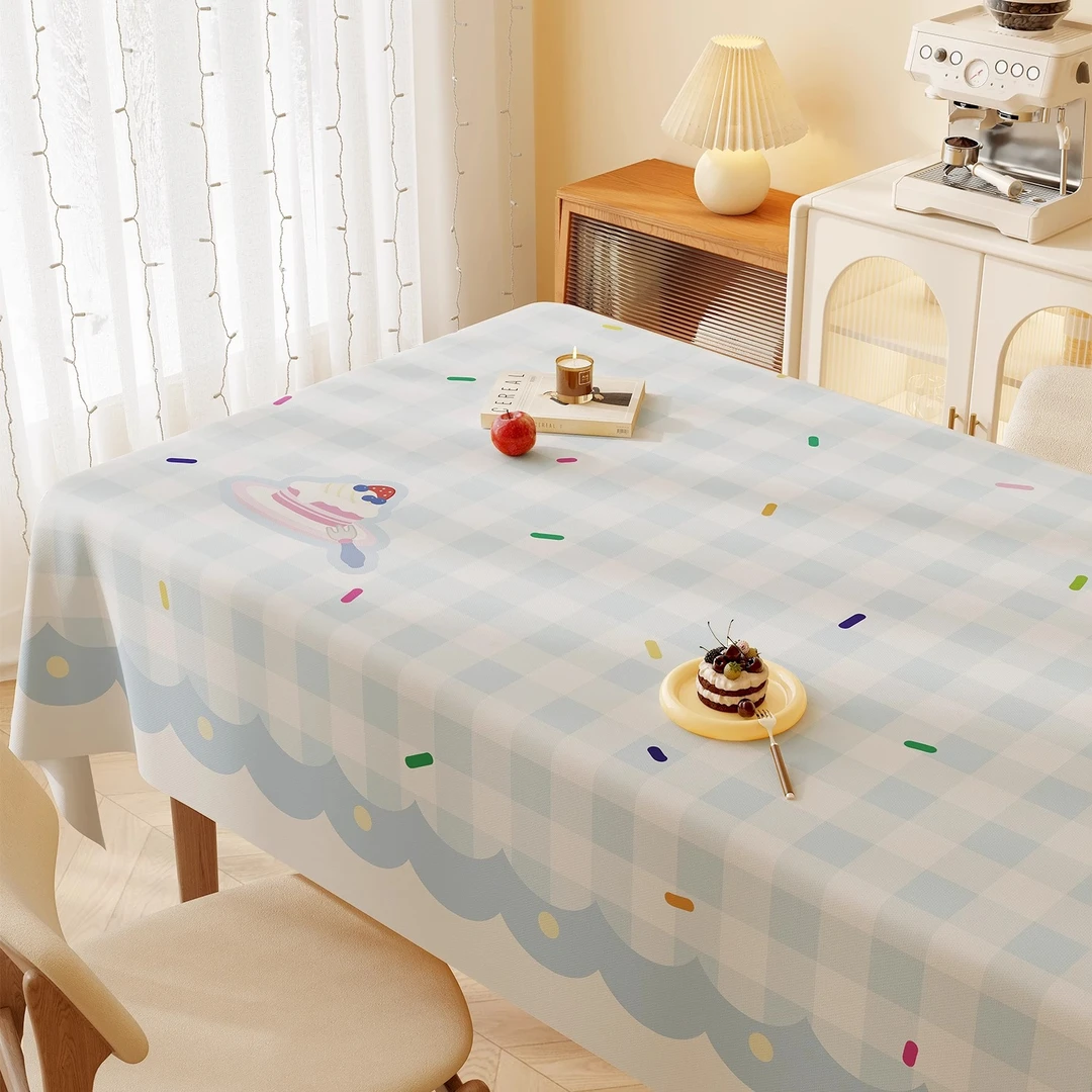 卡通桌布又防烫防水防油2025高档大气网红少女房间免洗茶几餐桌布
