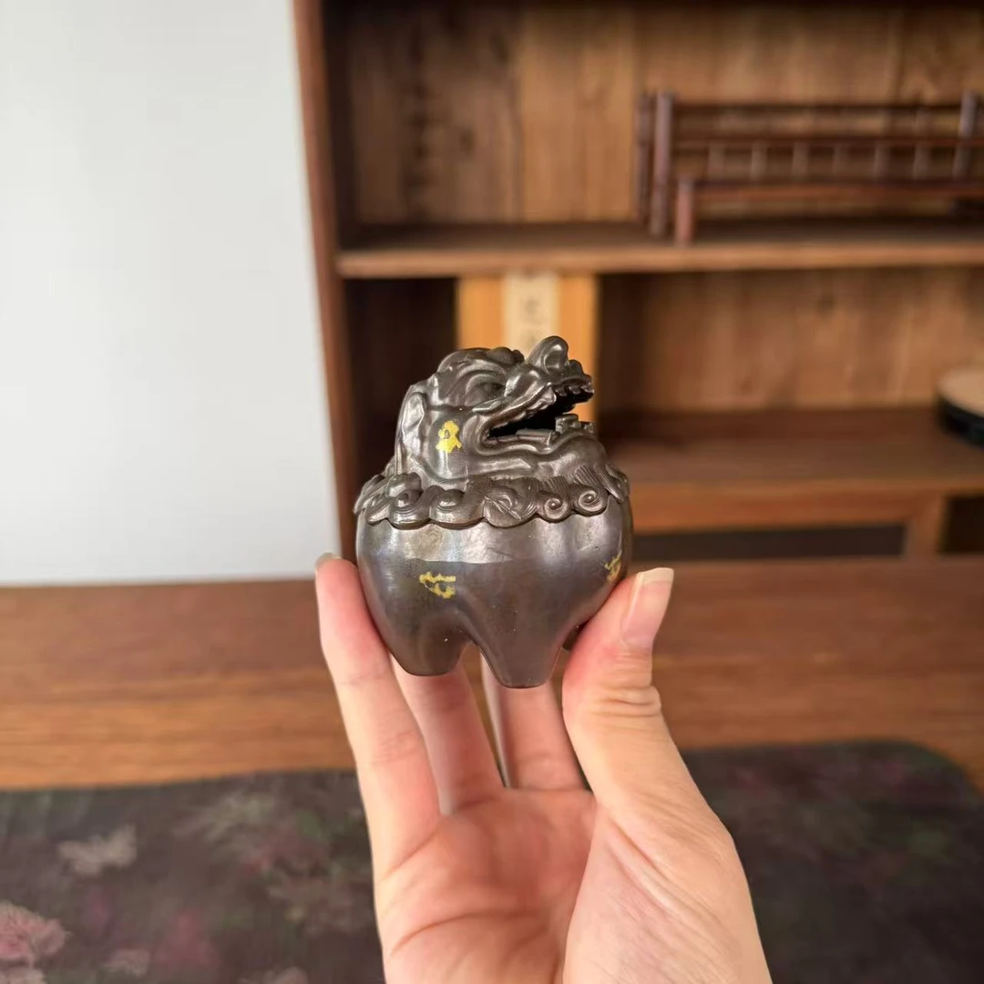 小狮子香炉茶宠摆件 GH2985