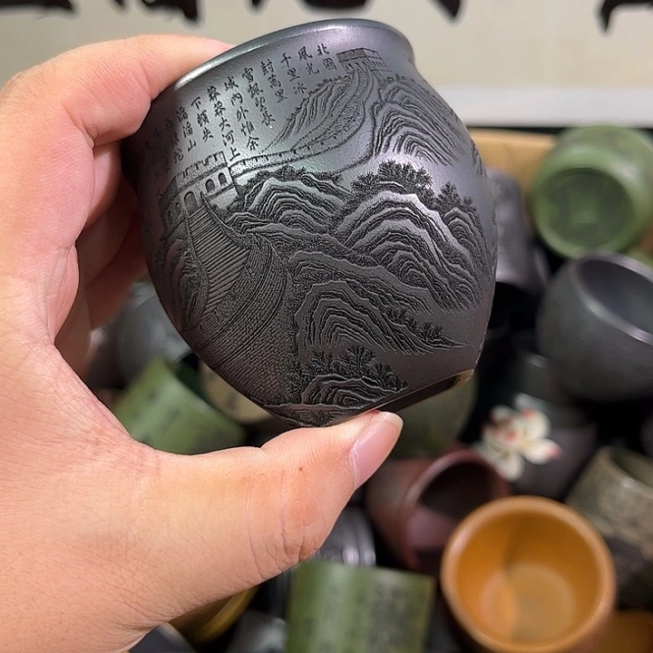 茶杯紫砂全手工紫砂主人杯