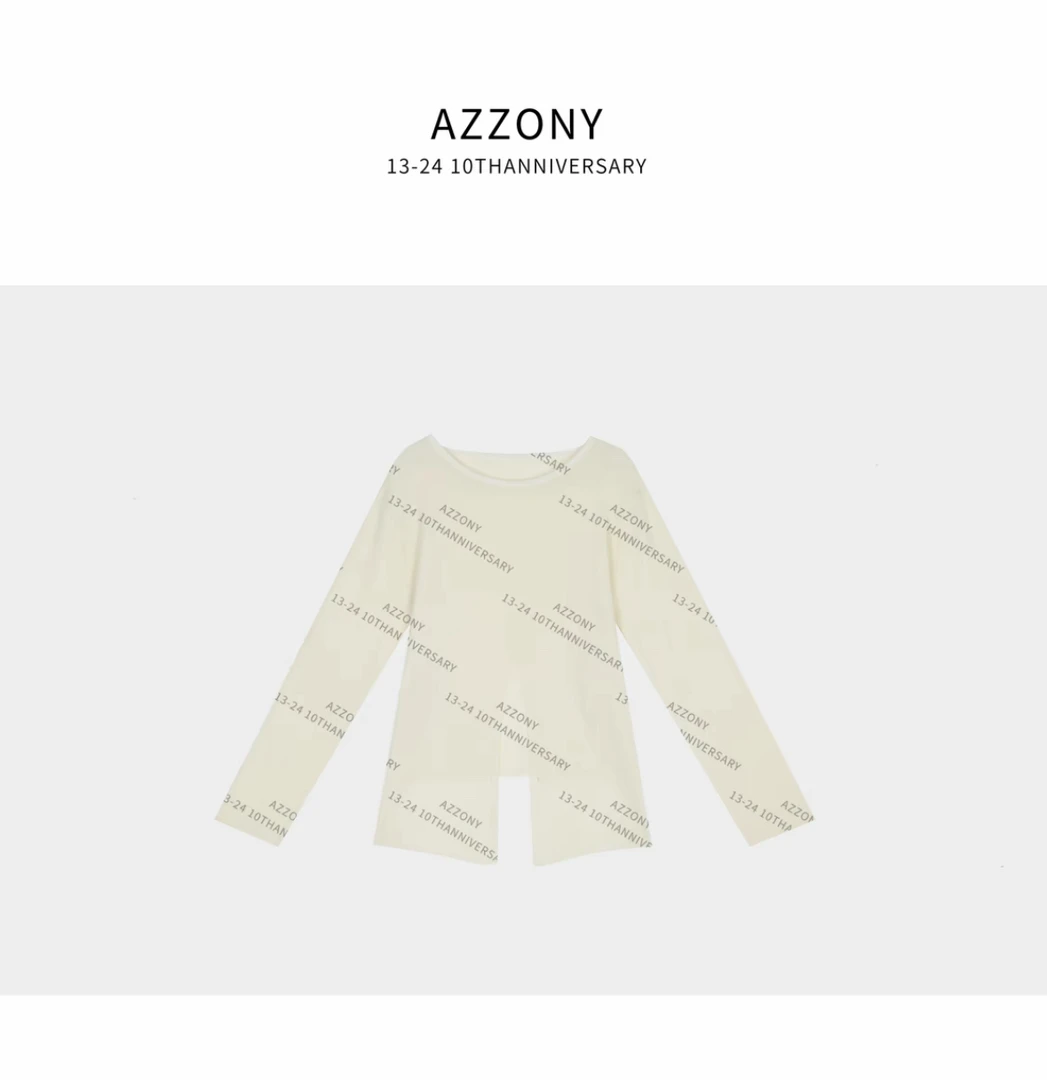 Az LongQuan 交叉腰扣毛衣 2025秋季设计师时尚新款 hp9108