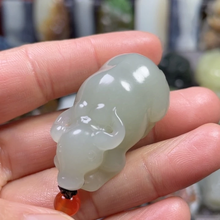 和田玉未镶嵌挂件