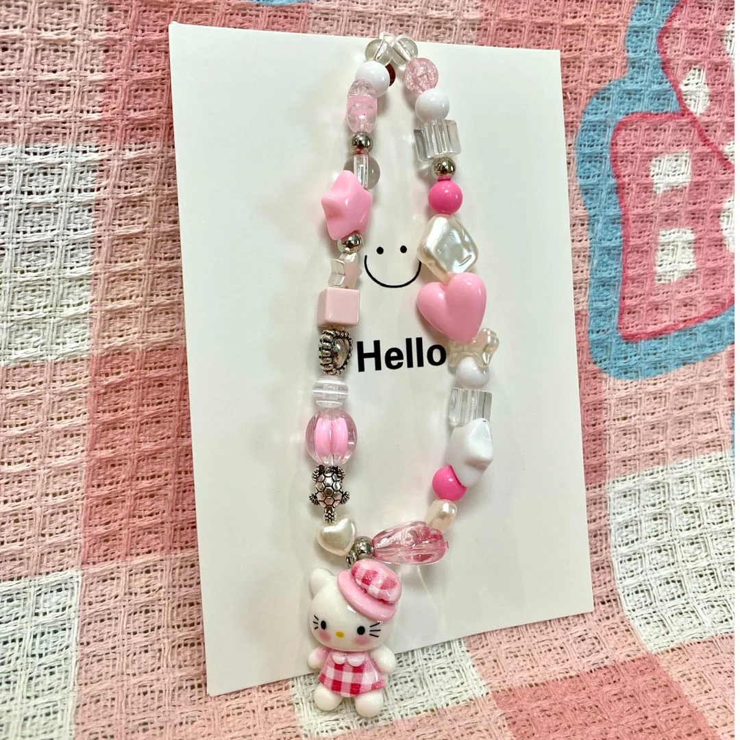 小kt钥匙链手机链小提溜包挂潮玩萌粒DIY防丢挂链