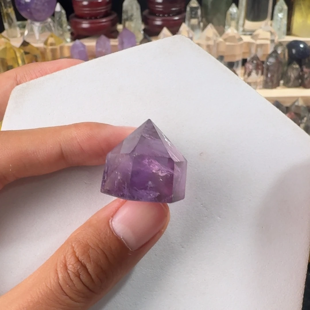 天然水晶未镶嵌水晶紫晶