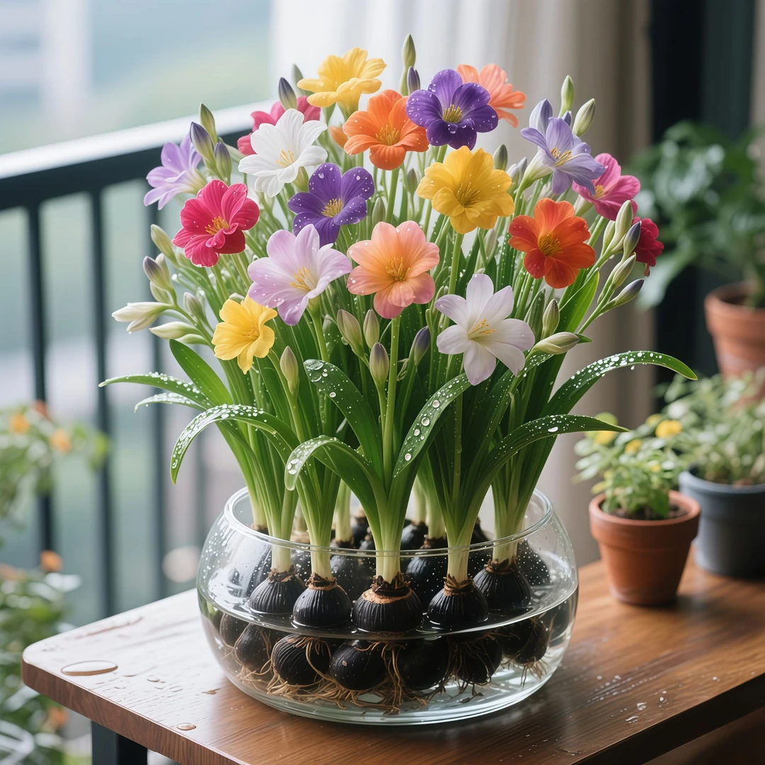 香水小苍兰盆栽花卉绿植四季开花客厅阳台室内外耐寒耐冻好养易活