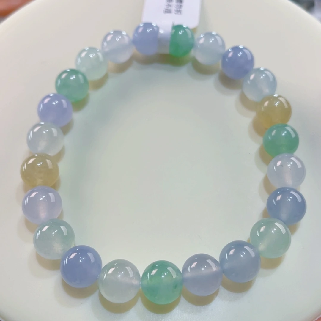 未镶嵌手链翡翠清新马卡龙卡8.1