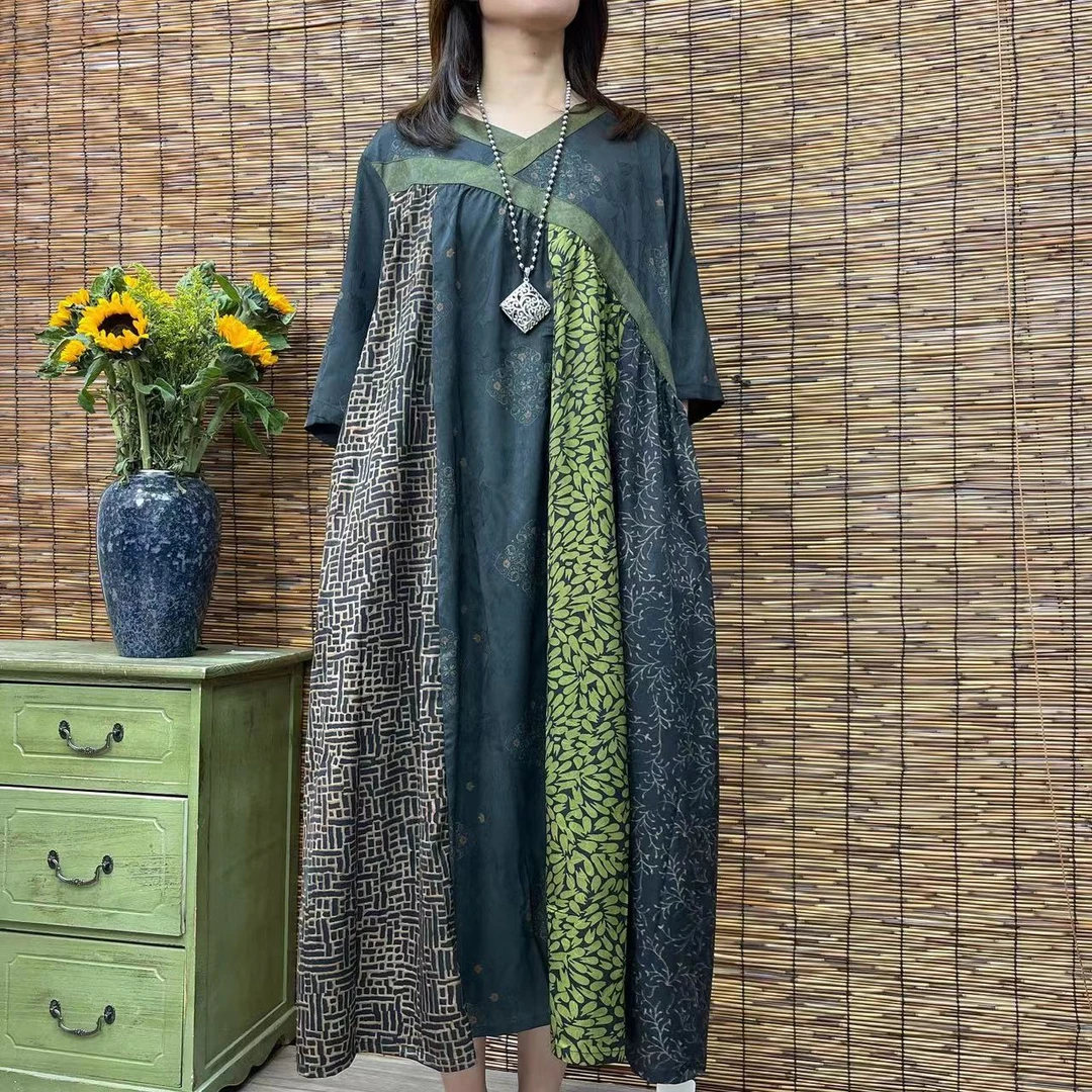 136夏季新款遮肉显瘦洋气减龄连衣裙