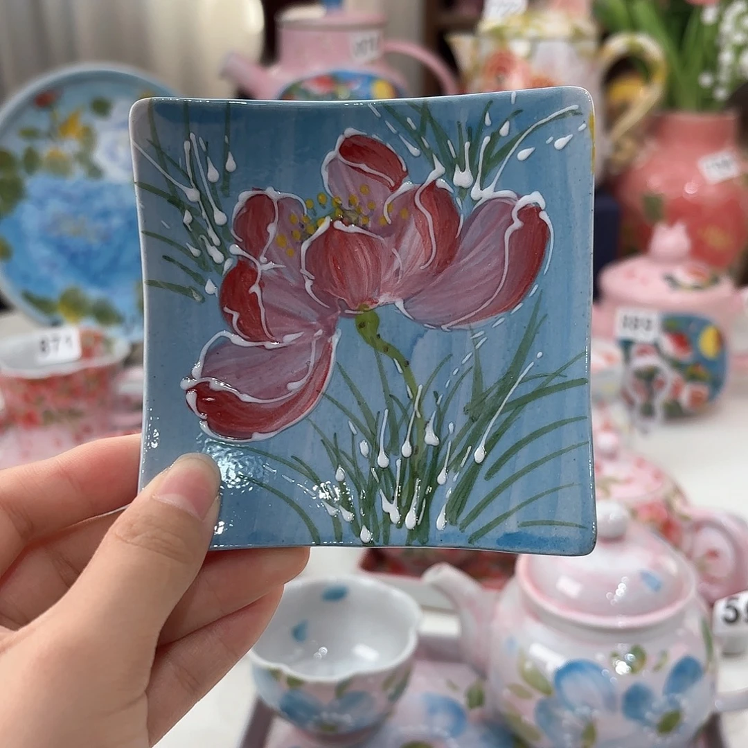 景德镇手绘高温釉下彩陶瓷茶具
