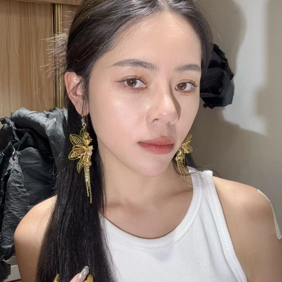 非金属合成锆石耳饰 【莫奈海之星】天使之翼系列耳饰小众设计气质