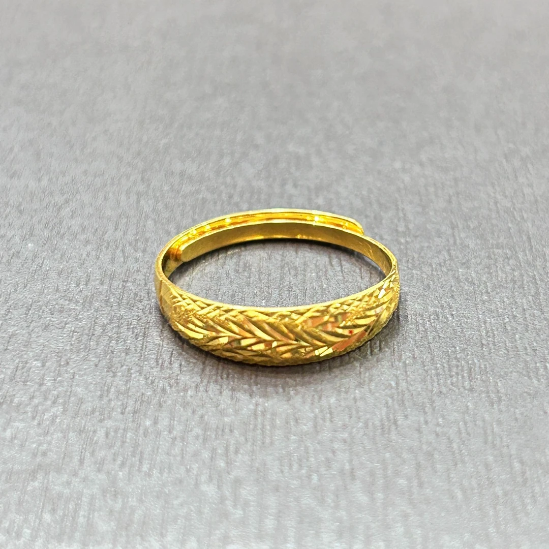 【销冠专享】足金999投资金攒黄金车花凤尾戒ZBHJJ445克重多退少补