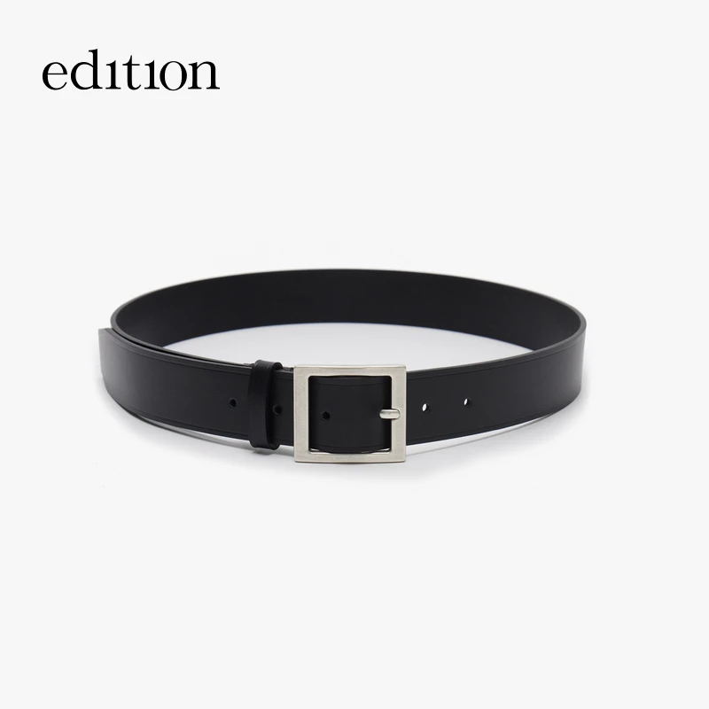 【商场同款新品】edition2025春季方形扣头牛皮腰带#EBE1BLT002