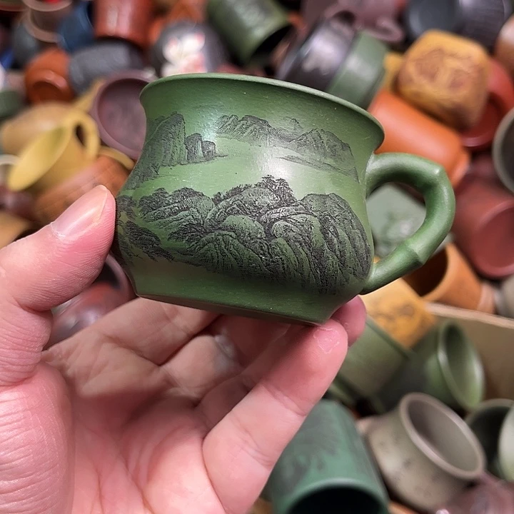 紫砂茶杯全手工紫砂主人杯