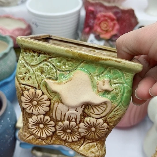 红陶多肉绿植陶瓷花盆