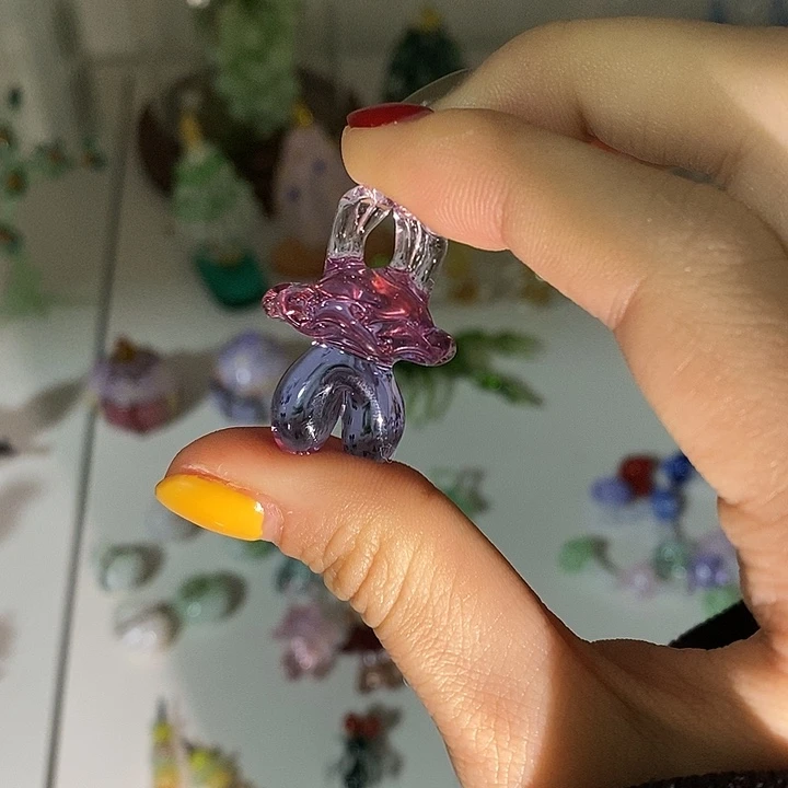 琉璃手工艺品吊坠屁股