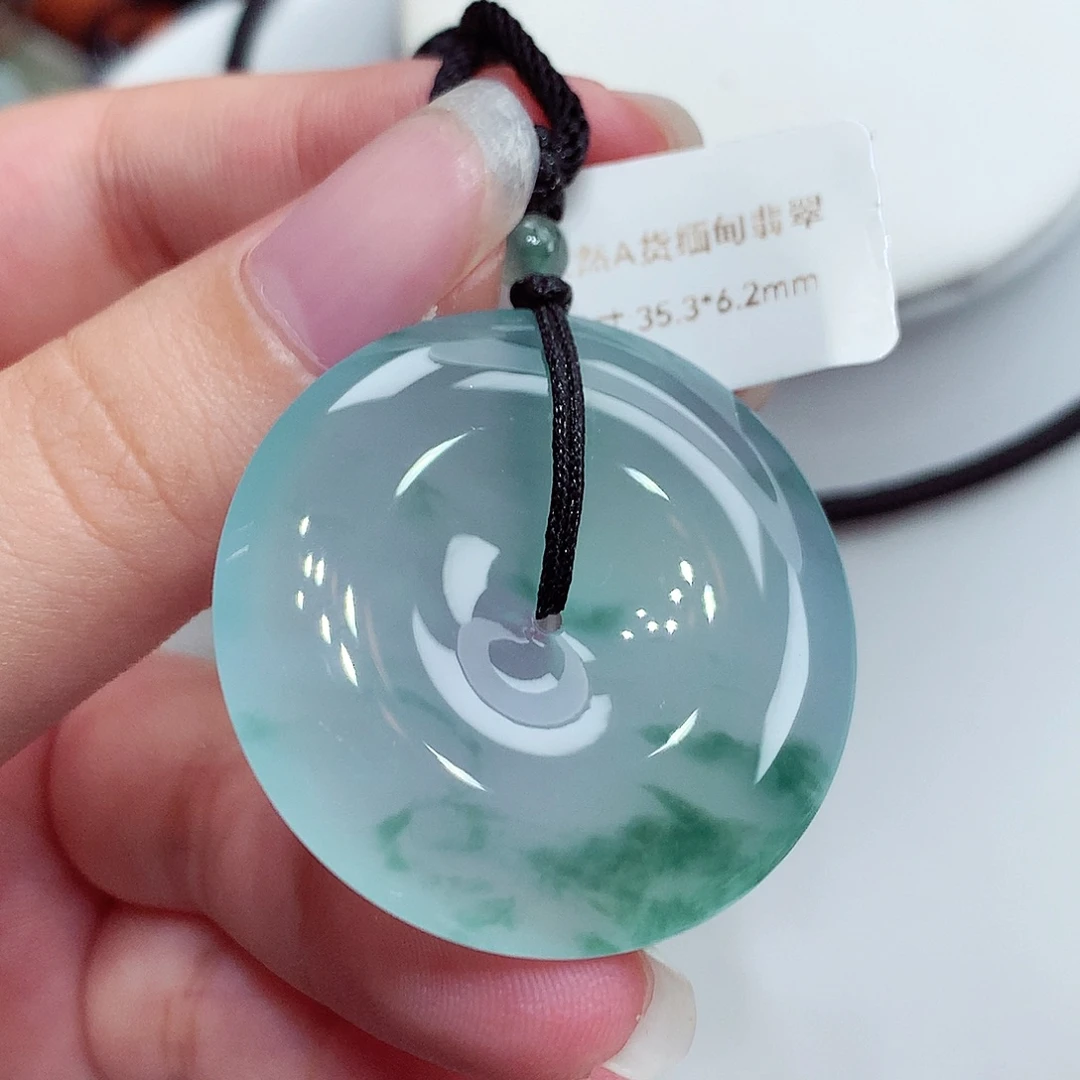 翡翠未镶嵌颈饰翡翠92，35.3/6.2