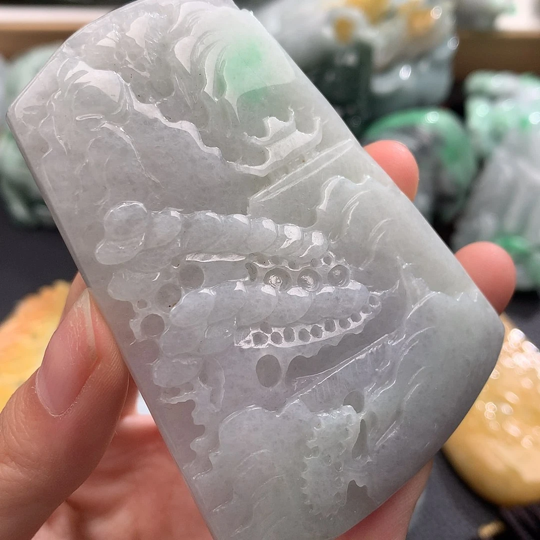 翡翠未镶嵌吊坠(不含链)
